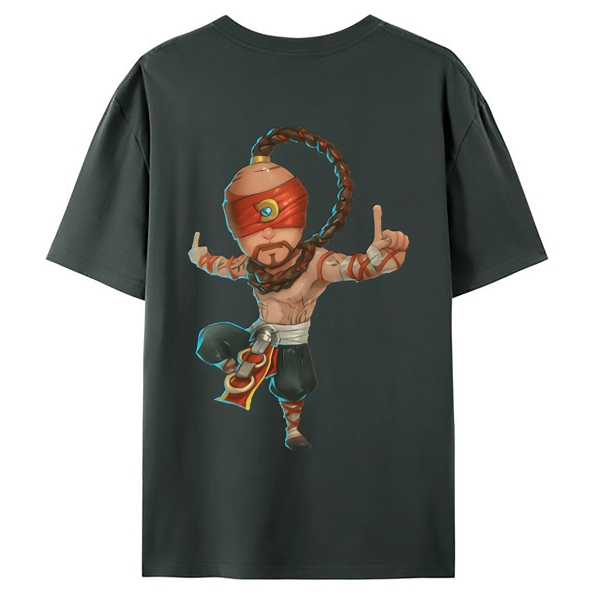 （画像用） リーグ・オブ・レジェンド League of Legends LOL 綿100％ メンズ半袖Tシャツ（バックプリント） 通気性